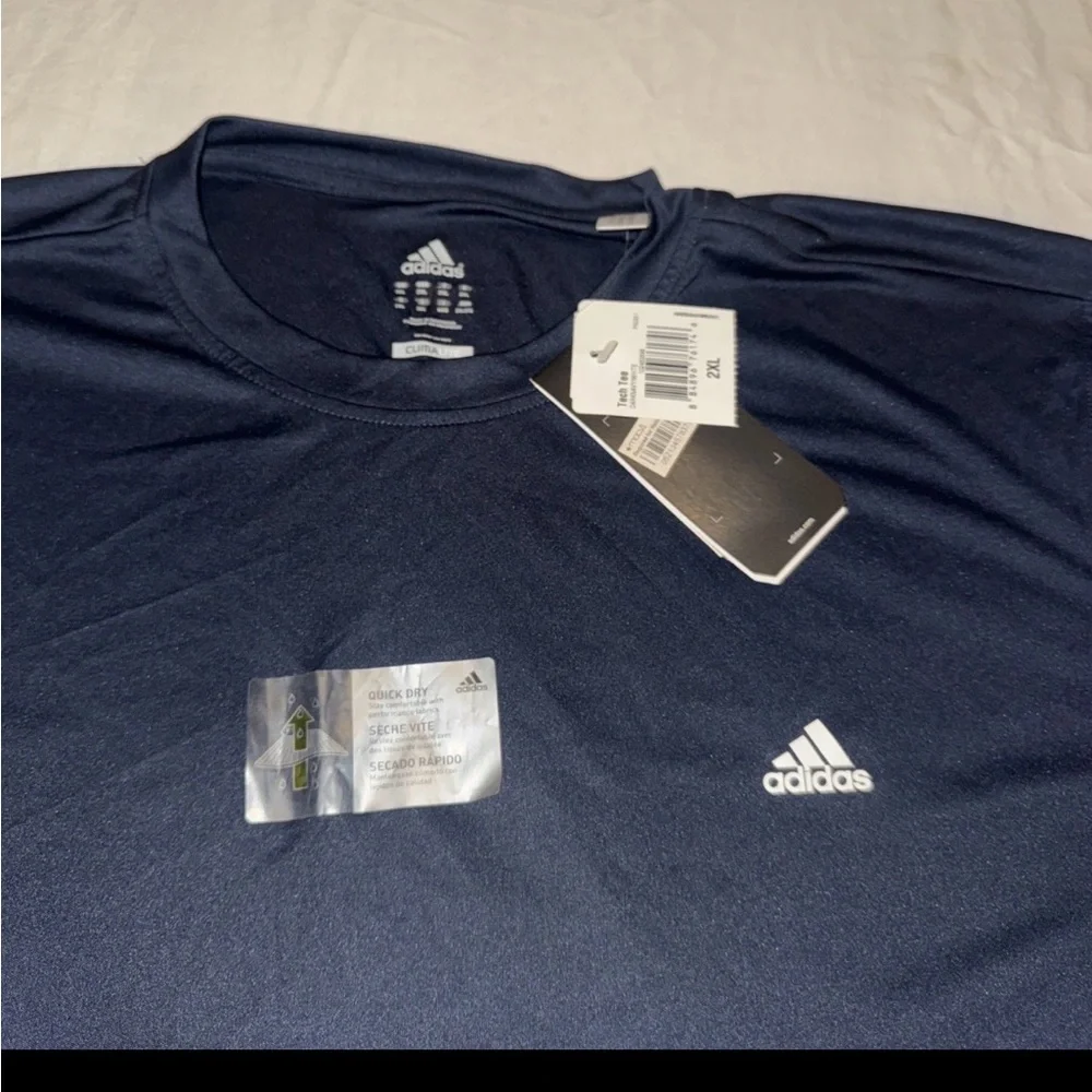 Adidas Clima Tech Tee Shirt Mens Black Athletic Performance Size 2X